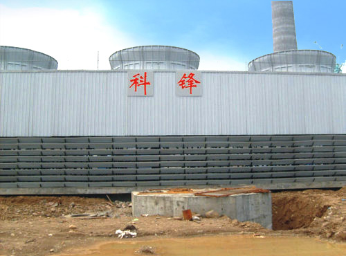 Fiberglass cross flow cooling tower