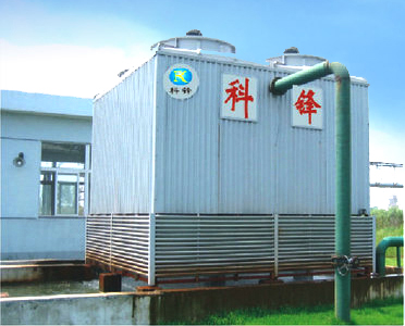 Fiberglass cross flow cooling tower